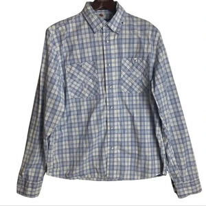 Rock Revival Men’s Plaid Western Pearl Snap Shirt Size XL